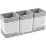 Sunware - Sigma Home Organiser Set Met Tray 0,6l Wit Grijs - 27,5 X 9,5 X 14 Cm