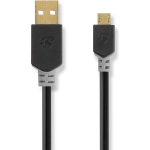 Nedis Usb-kabel - Antraciet - 2.00 M - Zwart