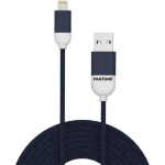 Usb-lightning Kabel, Zwart - Rubber - Celly Pantone - Blauw