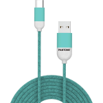 Usb-kabel Type-c, 1,5 Meter, - Rubber - Celly Pantone - Groen