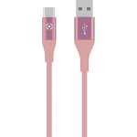 Usb-kabel Type-c, 1 Meter, - Siliconen - Celly Feeling - Roze