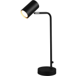 BES LED Led Tafellamp - Tafelverlichting - Trion Milona - Gu10 Fitting - Rond - Mat - Aluminium - Zwart
