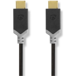 Nedis Usb-kabel - Antraciet - 1.00 M - Zwart