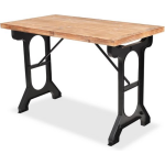 Vidaxl Eettafel 122x65x82 Cm Massief Vurenhout - Bruin