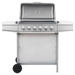 Vidaxl Gasbarbecue En Grill Met 6 Kookzones Roestvrij Staal Zilver - Silver