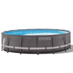 Intex Ultra Frame Opzetzwembad Met Accessoires 488 X 122 Cm - Grijs
