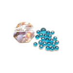 Aqua Blauwe Kristal Knikkers 42 Stuks - Buitenspeelgoed