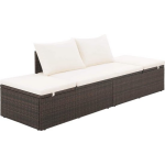 Vidaxl Tuinbed 195x60 Cm Poly Rattan - Bruin