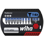 Wiha Bitset FlipSelector T-bit 25 mm Phillips, Pozidriv, TORX® 14-delig 1/4" C6,3 - 41824