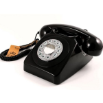 GPO 746 Druktoets Retro Telefoon - Zwart