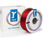 3D filamenten REAL Filament PETG transparant rood 2.85mm (1kg)
