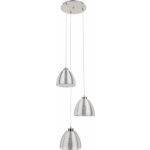 Highlight Hanglamp Whires Small Mat Chroom 3 Lichts Rond - Silver