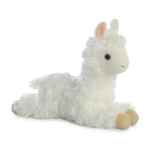Aurora Knuffel Mini Flopsie Alpaca 20,5 Cm - Wit