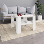 Vidaxl Salontafel 60x60x42 Cm Spaanplaat - Blanco