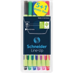 Schneider Electric Fineliner Set Line-up 0,4 Mm 16 Cm Rubber 6 Stuks