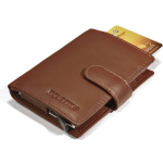 Figuretta Leren Card Protector Met Rfid Bescherming Cognac - Bruin