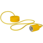 Velleman Hanglamp 100 Cm E27 Siliconen/textiel - Geel