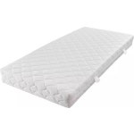 Vidaxl Matras Met Een Wasbare Hoes 200x140x17 Cm - Wit