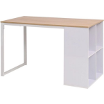 Vidaxl Schrijftafel 120x60x75 Cm Eikenkleur En - Blanco