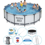 Bestway Steel Pro Max Rond 457x122 Cm - Zwembad Super Deal - Grijs