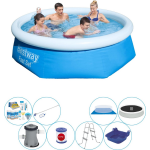 Bestway Fast Set Rond 244x66 Cm - Deluxe Zwembad Deal - Blauw