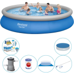 Bestway Fast Set Rond 457x84 Cm - Zwembad Pakket - Blauw