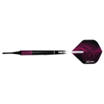 XQ Max Dartpijlen Pink Shadow 80% Softtip 18 Gr/roze - Zwart