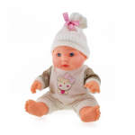 Toi-Toys Babypop Met Muts 23cm