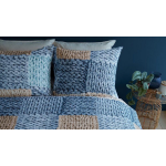 Ariadne at Home Wool Shades Dekbedovertrek - 1-persoons (140x200/220 Cm + 1 Sloop) - Katoen - - Blauw