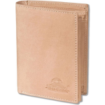 Woodland Billfold Hoog Portemonnee Leer - Heren En Dames - Anti Skim Rfid Bescherming - - Beige