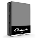 Cinderella Hoeslaken Satijn Antracite-180 X 200 Cm - Grijs