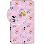 Princess Disney Pink - Hoeslaken - Eenpersoons - 90 X 200 Cm - Multi