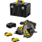 Stanley Fatmax V20 - Sierra Circular STANLEY FatMax SFMCS500D2T (2 x 2,0 Ah + Cargador + TSTAK VI)