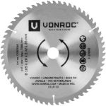 Hoja de sierra circular - 185x20mm - 60T - Adecuada para laminado - Universal - Vonroc
