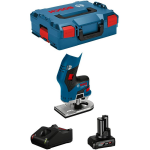 Bosch - Fresadora de Cantos GKF 12V-8 (1 x 6,0 Ah + GAL12V-40 + L-Boxx 136)