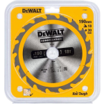 DeWalt - DT1943-QZ - Hoja para sierra circular portátil para construcción 190x30mm 18D ATB +20º