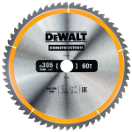 DeWalt - DT1960-QZ - Hoja para sierra circular estacionaria 305x30mm 60D ATB -5º