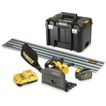 DeWalt DCS520T2-QW Sierra de Incisión sin escobillas XR FLEXVOLT 54V con 2 baterías 54V/18V Li-Ion 6,0Ah Ø165mm y 59mm prof. con maletín TSTAK VI