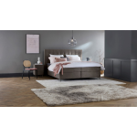 Boxspring Jade Vlak Met Gestoffeerd Matras - 180 x 220 cm - liver