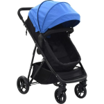 Vidaxl Kinderwagen 2-in-1 Staal En - Blauw