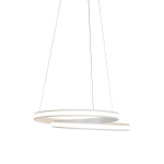 QAZQA Moderne hanglamp wit 55cm incl. LED 3 staps dimbaar - Rowan