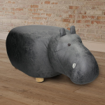 Home&Styling Kruk Nijlpaard-vorm 64x35 Cm - Grijs