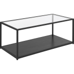 Beliani Medora Salontafel Glas 54 X 100 Cm - Zwart