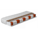 Meubella - Matras Felix - Pocketvering 7 Zones Met Kokos - 90x200 Cm