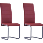 Vidaxl Eetkamerstoelen 2 St Kunstleer - Rood