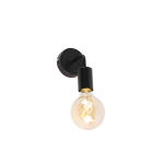 QAZQA Moderne wandlamp 15,5 cm - Facile - Zwart