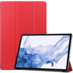 Just in case Smart Tri-fold Samsung Galaxy Tab S8 / S7 Book Case - Rood