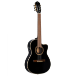 Ortega RCE138-T4BK Performer Series Guitar Black elektrisch-akoestische klassieke gitaar met gigbag