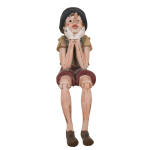 Clayre & Eef Decoratie Figuur Pinokkio 14*8*29 Cm Meerkleurig Kunststof Pinokkio 6pr0149 - Bruin