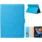 Premium Leren Boekmodel hoes iPad 9 - iPad 8 - iPad 7 - Blauw